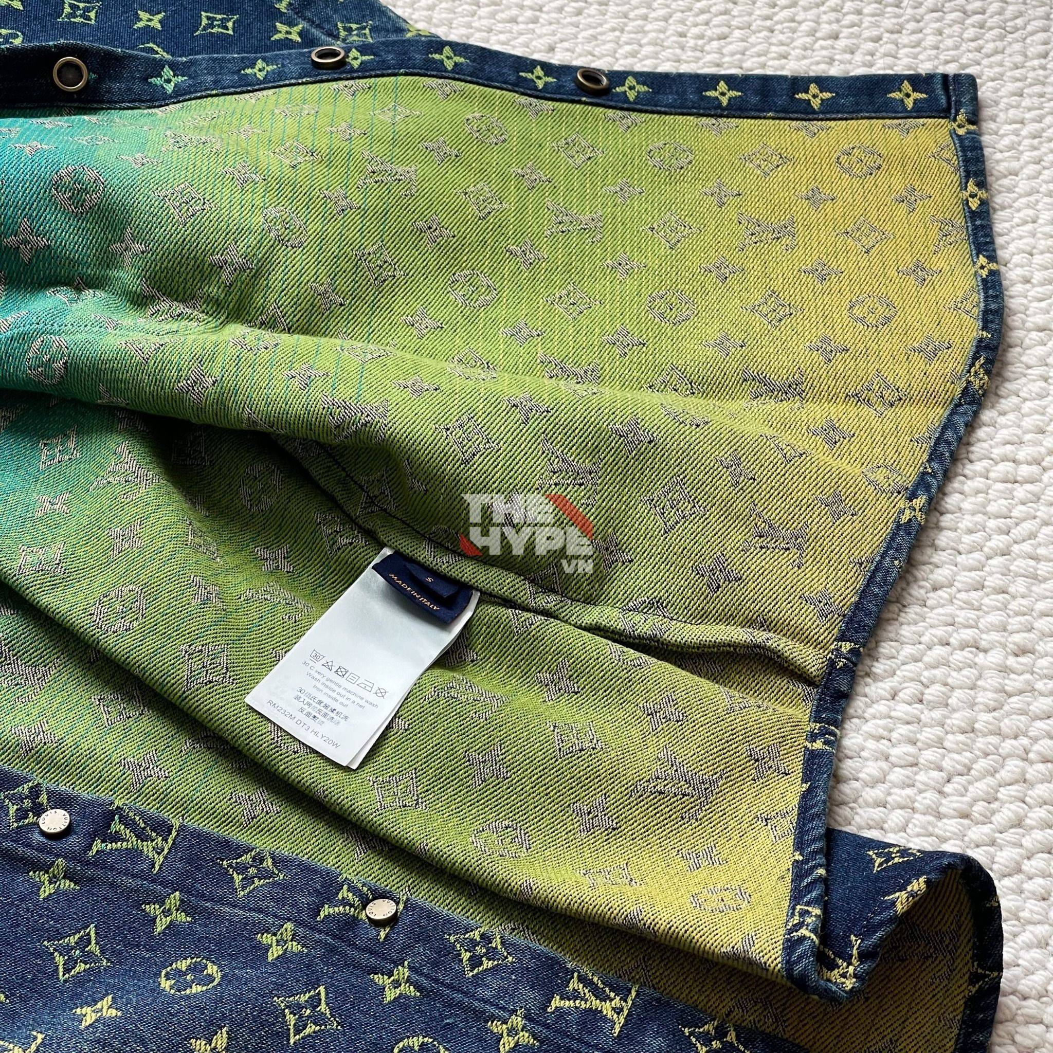 ÁO SƠ MI LOUIS VUITTON LV RAINBOW MONOGRAM JACKET (BLUE)