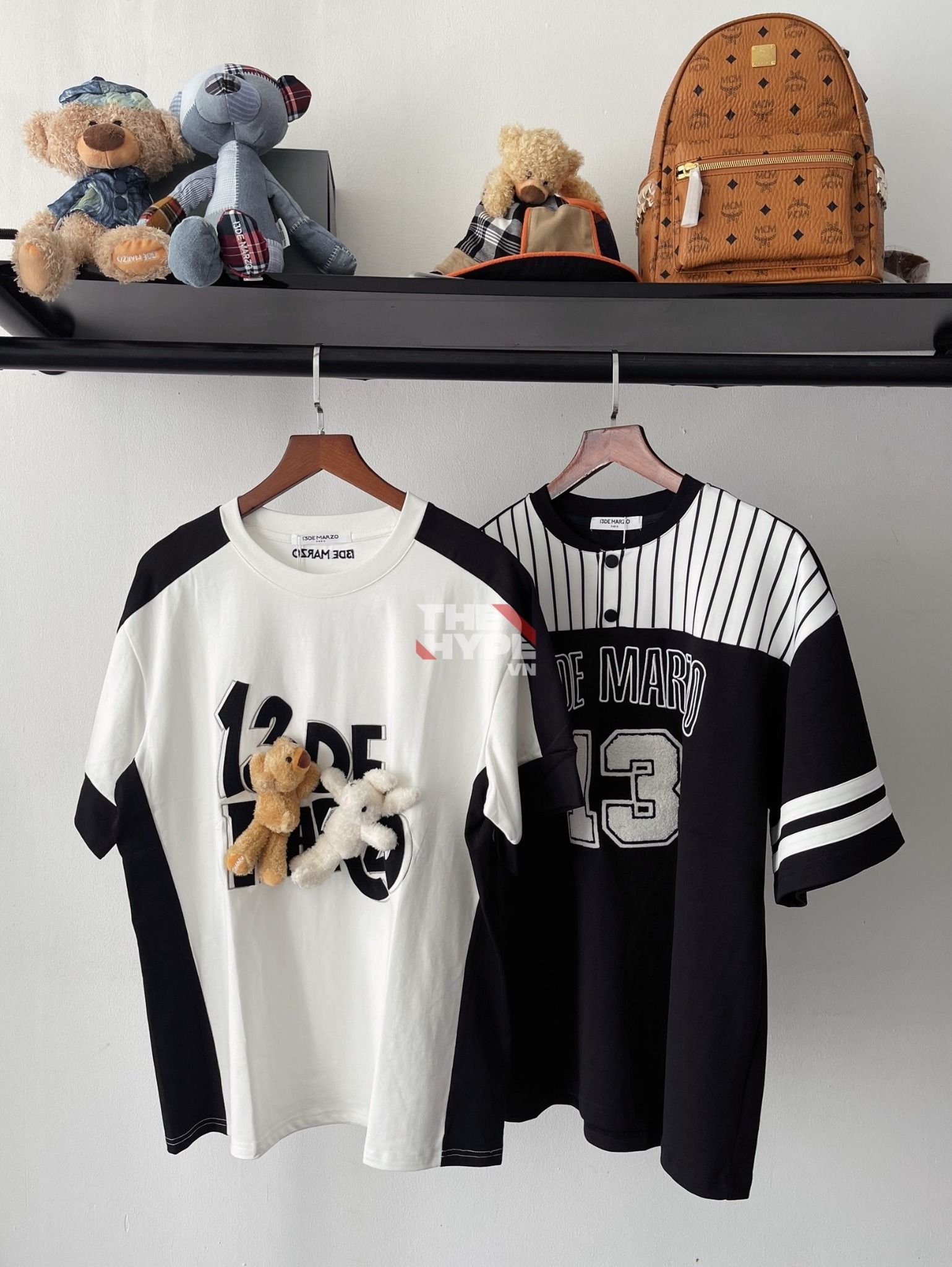 13DE MARZO TEE - Áo Thun Bear Hook & Loop Coconut Milk (White)