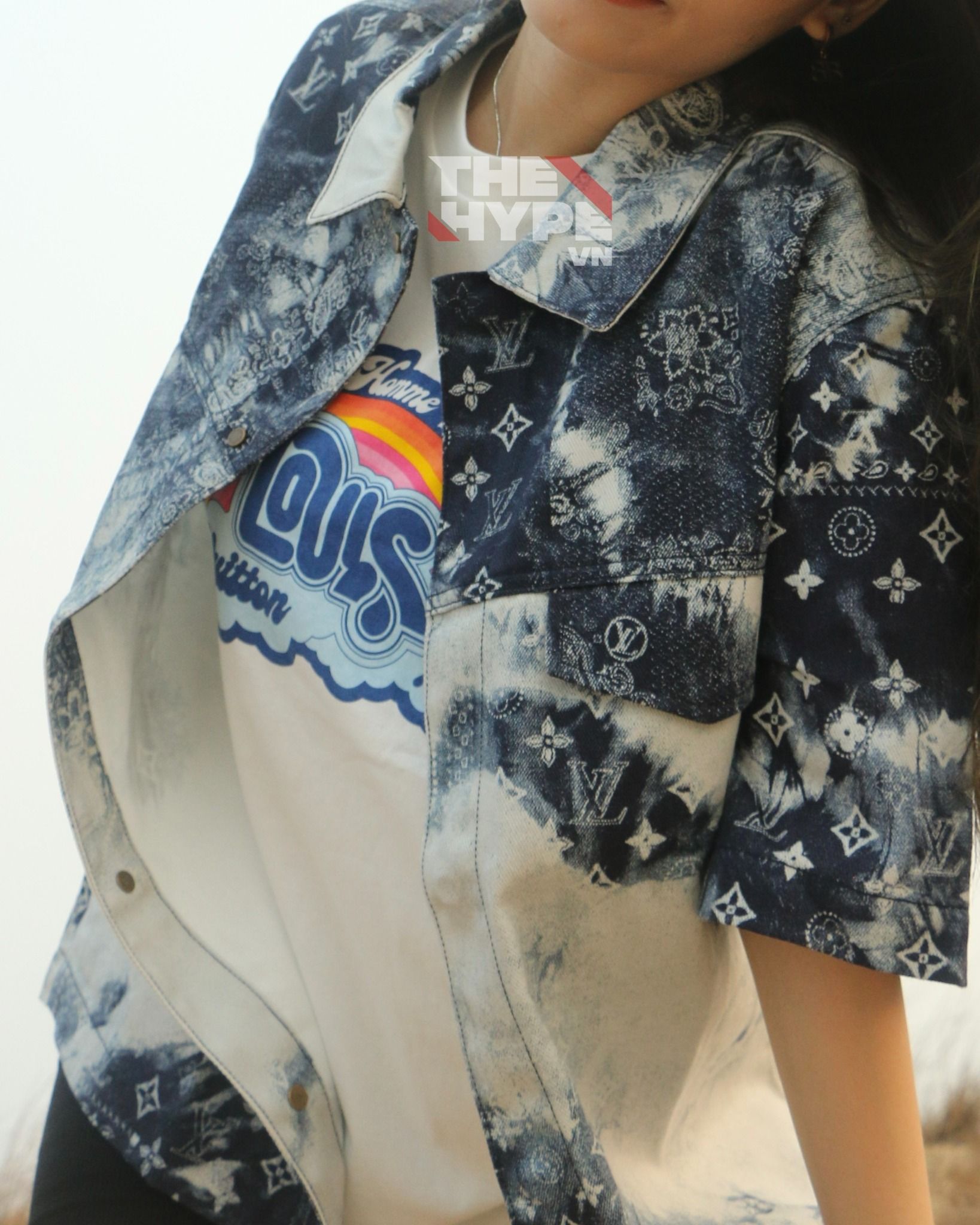 ÁO SƠ MI LOUIS VUITTON LV BANDANA DENIM JACKET (BLUE)