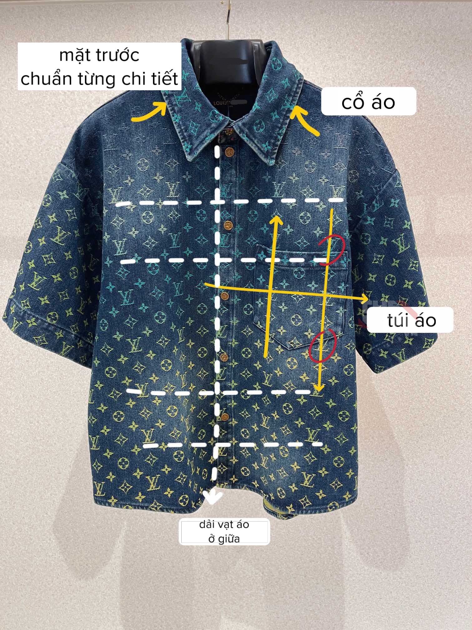 ÁO SƠ MI LOUIS VUITTON LV RAINBOW MONOGRAM JACKET (BLUE)