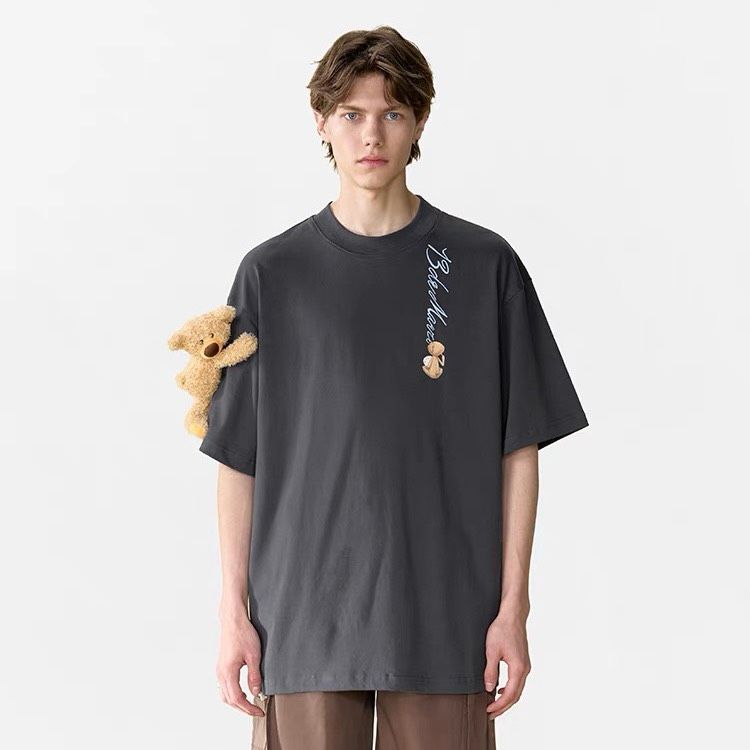 13DE MARZO TEE - Áo Thun Macaron Logo Forest River (Black) Best Quality