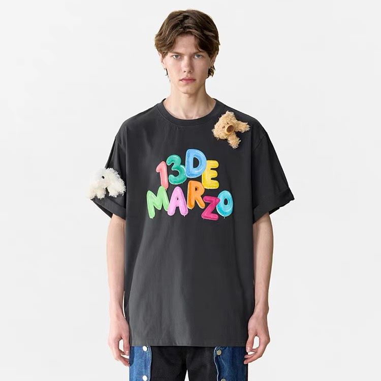 13DE MARZO TEE - Áo Thun DOOZOO BALLOON (Grey) Best Quality