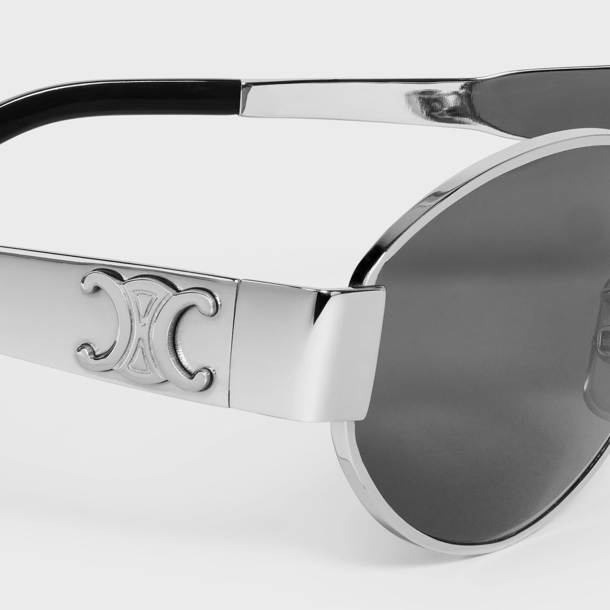 KÍNH CELINE TRIOMPHE OVAL METAL 01 (SMOKE)