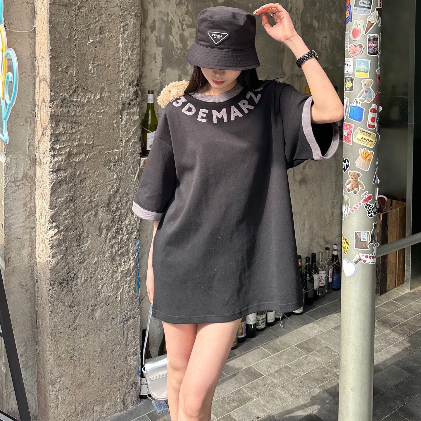 Áo Thun 13De Marzo Round Neck Knit Logo (Black) Best Quality