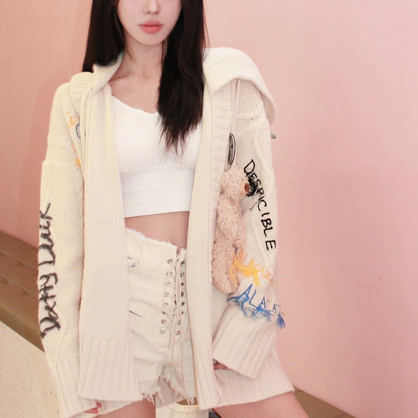 Áo Cardigan 13De Marzo x Looney Tunes Daffy Duck Weave Knit