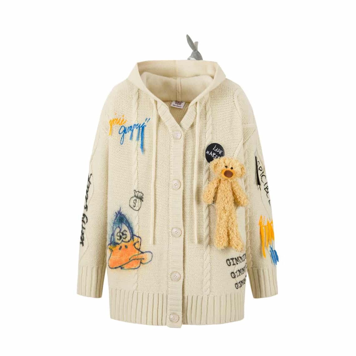 Áo Cardigan 13De Marzo x Looney Tunes Daffy Duck Weave Knit