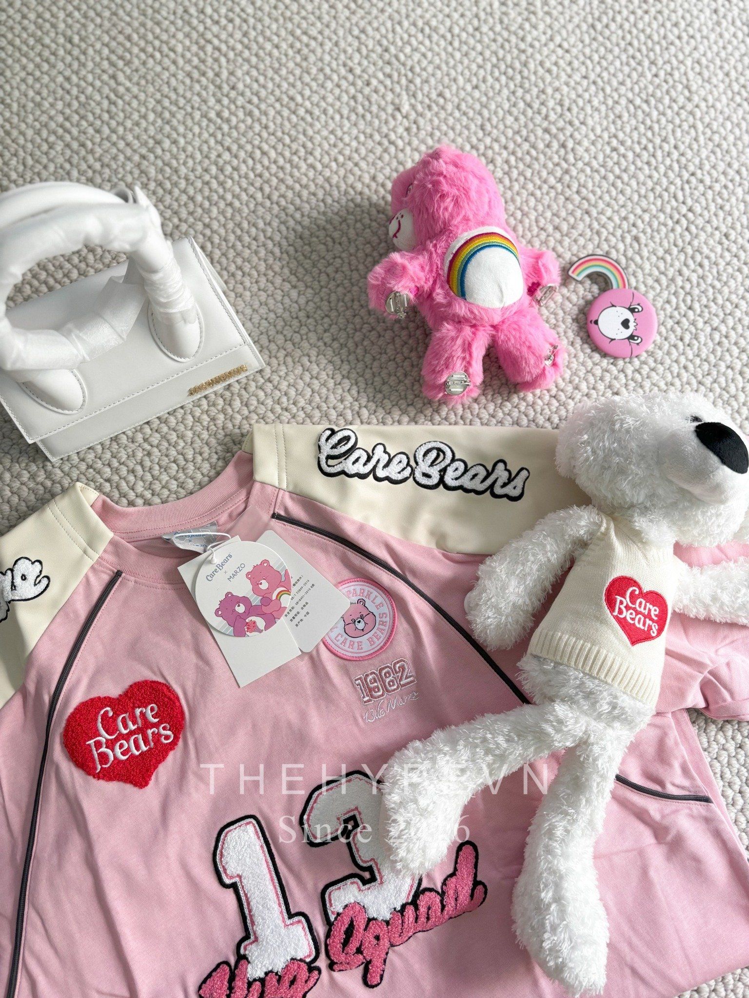 Áo Thun 13DE Marzo x Care Bears Hud Squad (Pink) Best Quality