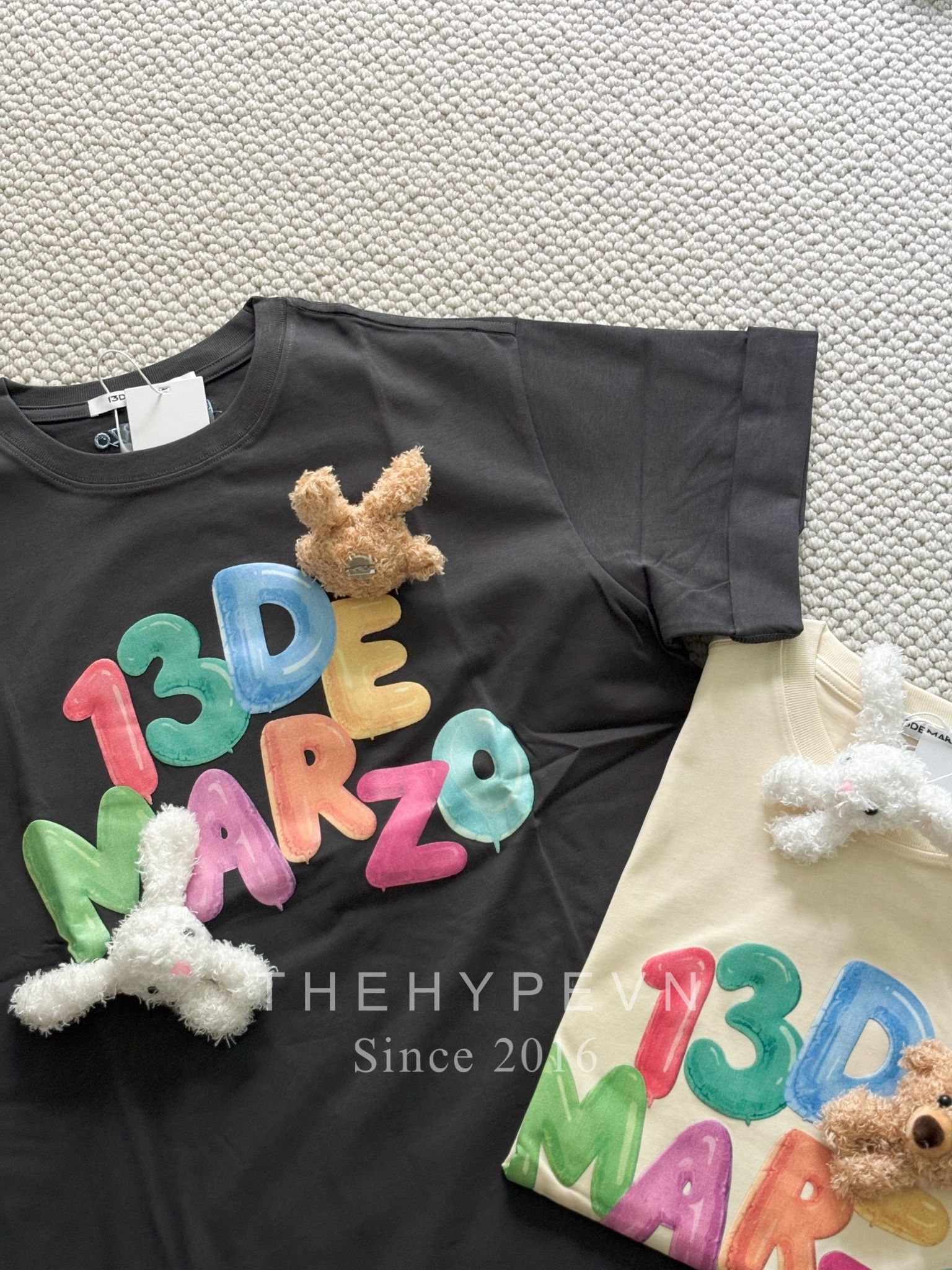 13DE MARZO TEE - Áo Thun DOOZOO BALLOON (Grey) Best Quality