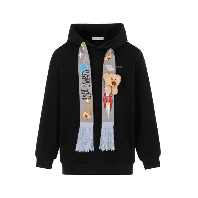 13DE MARZO SHIRT HOODIE - 13De Space Image Scarf (Black) Best Quality