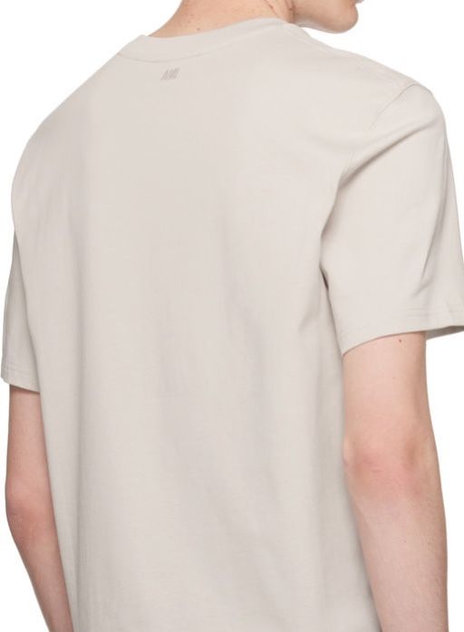 ÁO PHÔNG AMI PARIS EMBOSSED HEART LOGO TEE (CHALK)