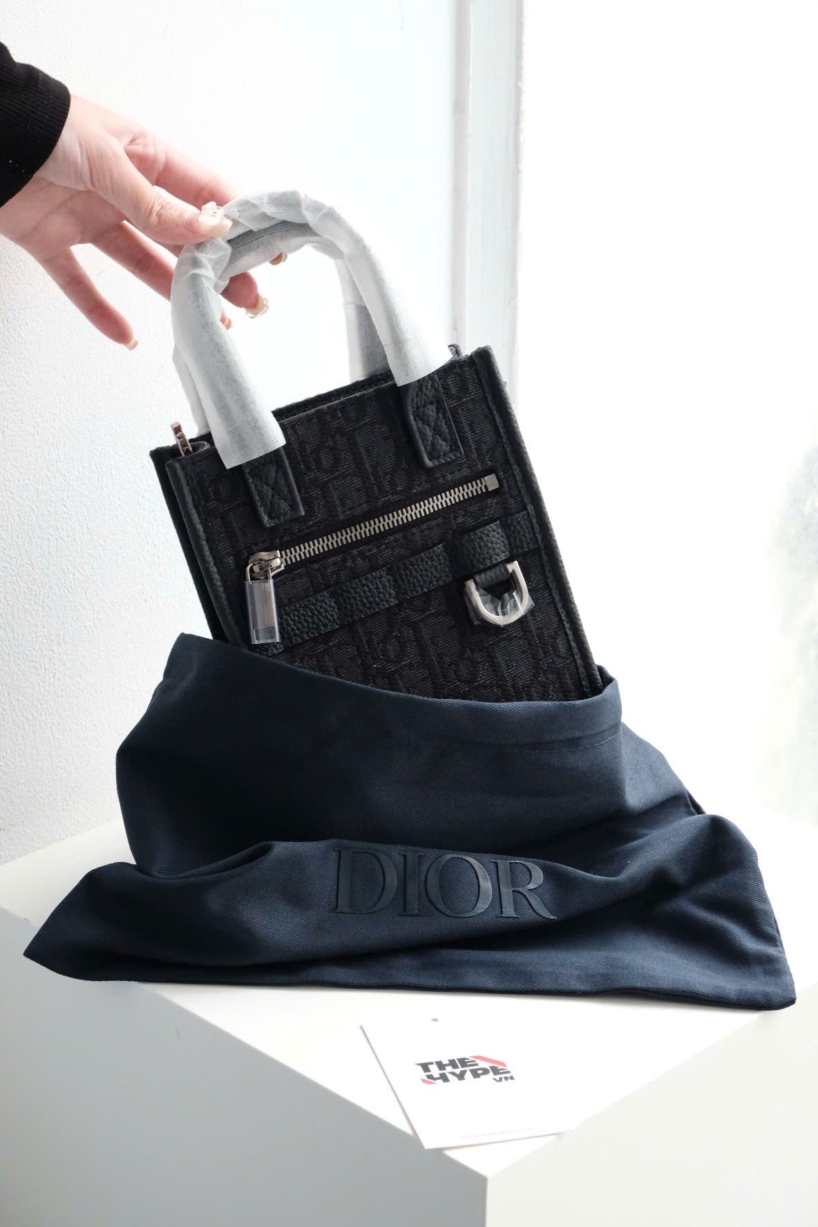 Túi Dior Safari North-South Mini Tote Bag (Black)