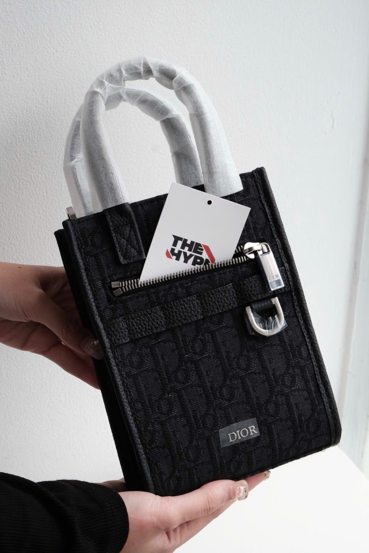 Túi Dior Safari North-South Mini Tote Bag (Black)