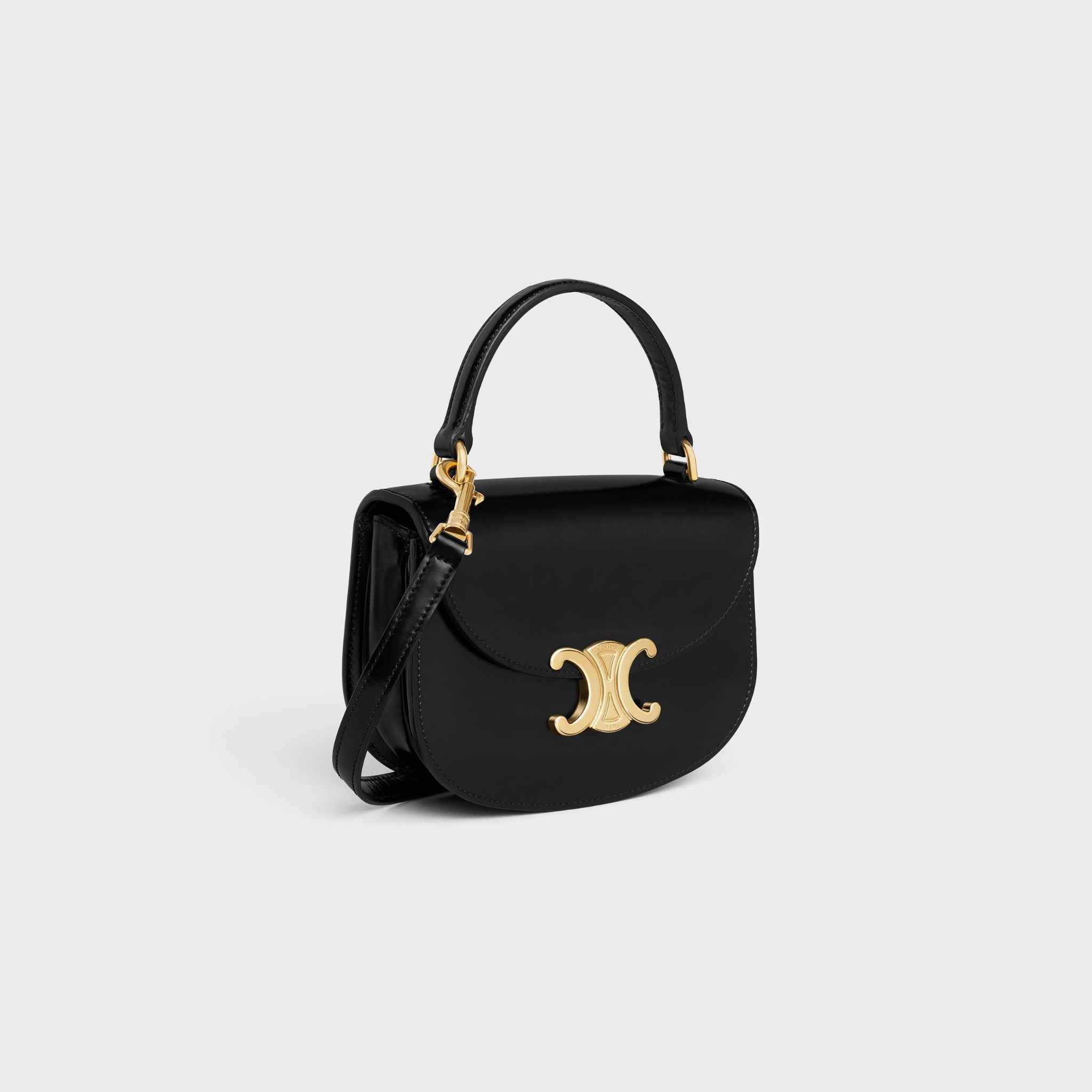 TÚI CELINE MINI BESACE CLEA TRIOMPHE CALFSKIN (BLACK)