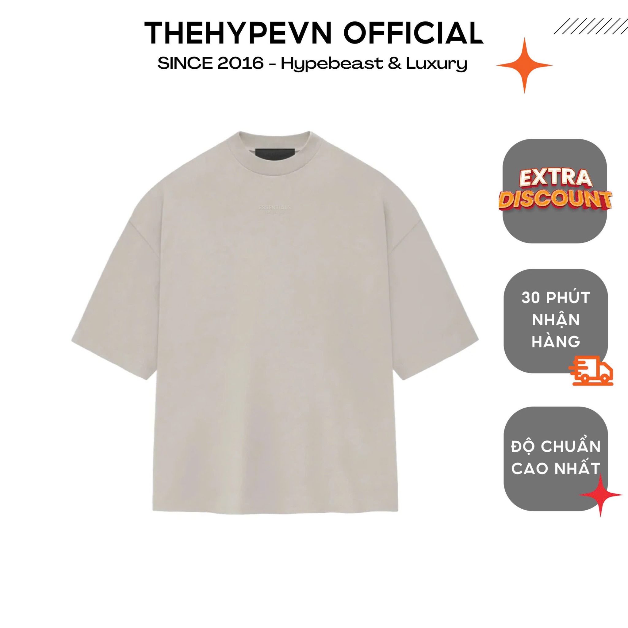 ÁO THUN FOG ESSENTIALS SS24 (SILVER CLOUD)