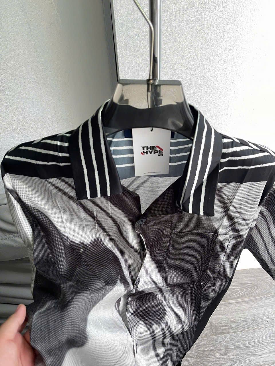 ÁO SƠ MI LOUIS VUITTON LV AMERICA CUP SILK (BLACK/WHITE)