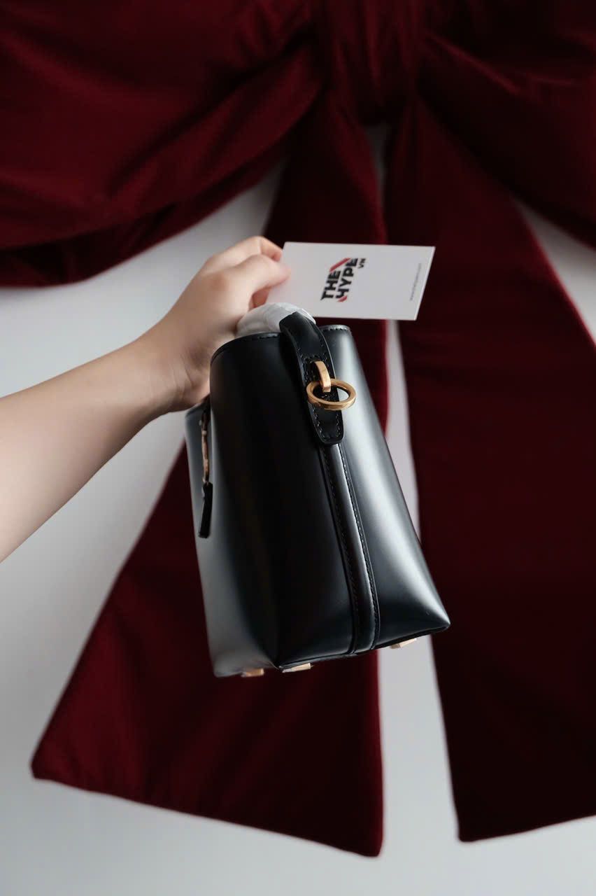 TÚI SAINT LAURENT YSL LE 37 SHINY LEATHER (BLACK)