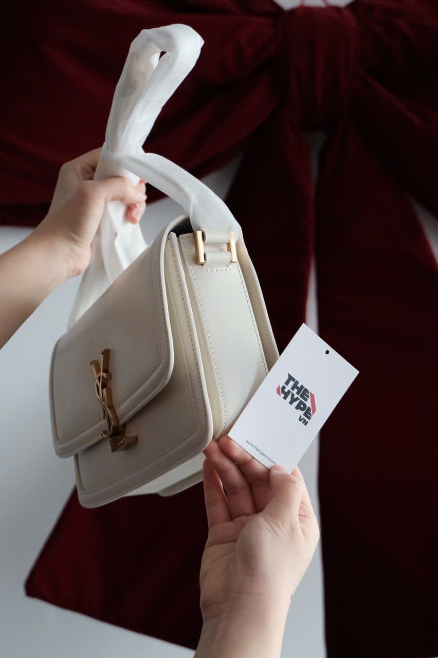 TÚI SAINT LAURENT YSL SOLFERINO SMALL SATCHEL (BLANC VINTAGE)