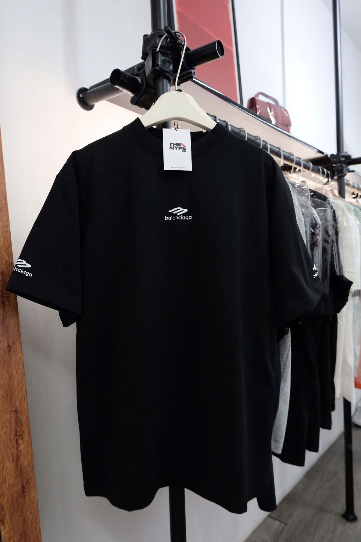 ÁO BALENCIAGA BLCG 3B FLAT ICON (BLACK)