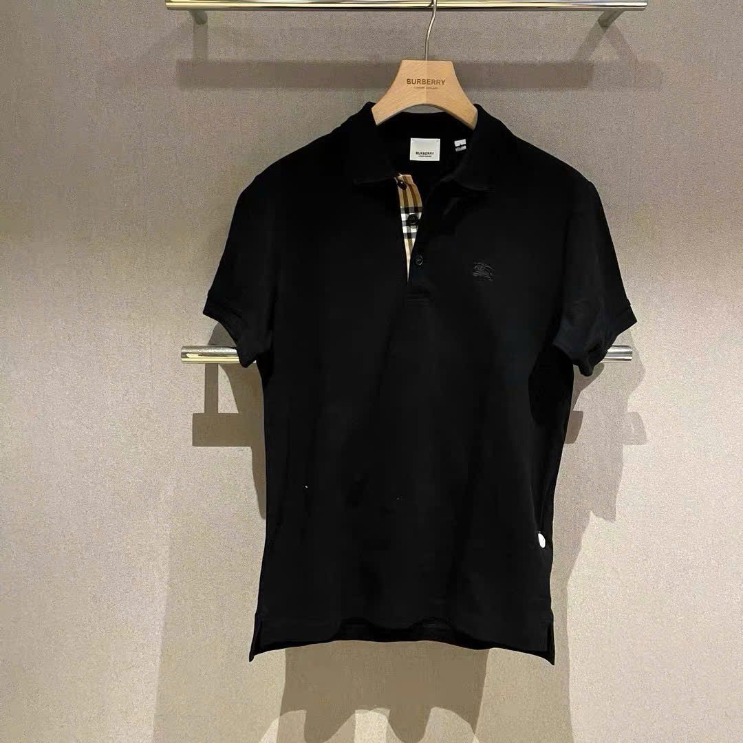 ÁO POLO BURBERRY BBR EQUESTRIAN KNIGHT (BLACK)