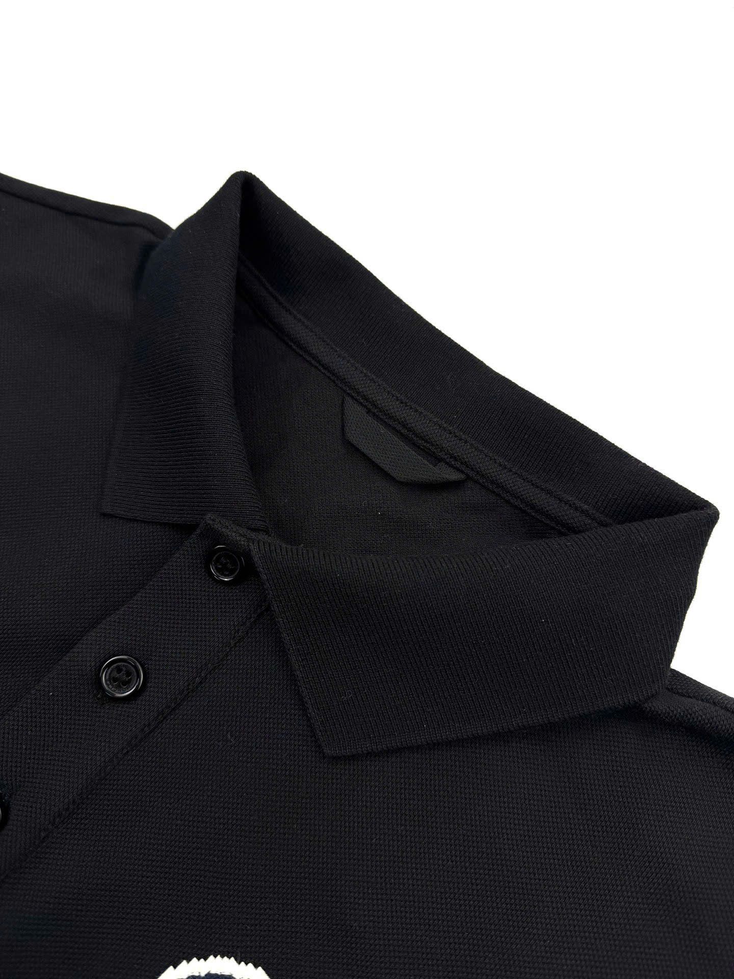 ÁO POLO MONCLER BIG LOGO ON CHEST (BLACK)