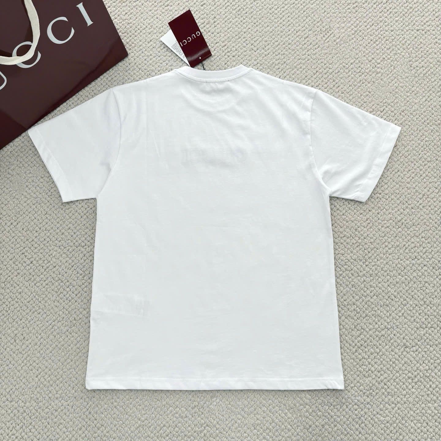 ÁO THUN GUCCI GC LOGO SS25 BLUE (WHITE)