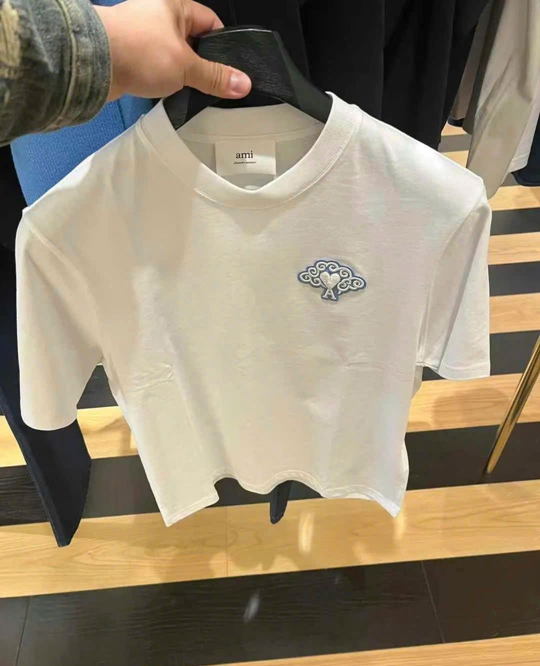 ÁO PHÔNG AMI PARIS YEAR OF THE DRAGON TEE (WHITE)