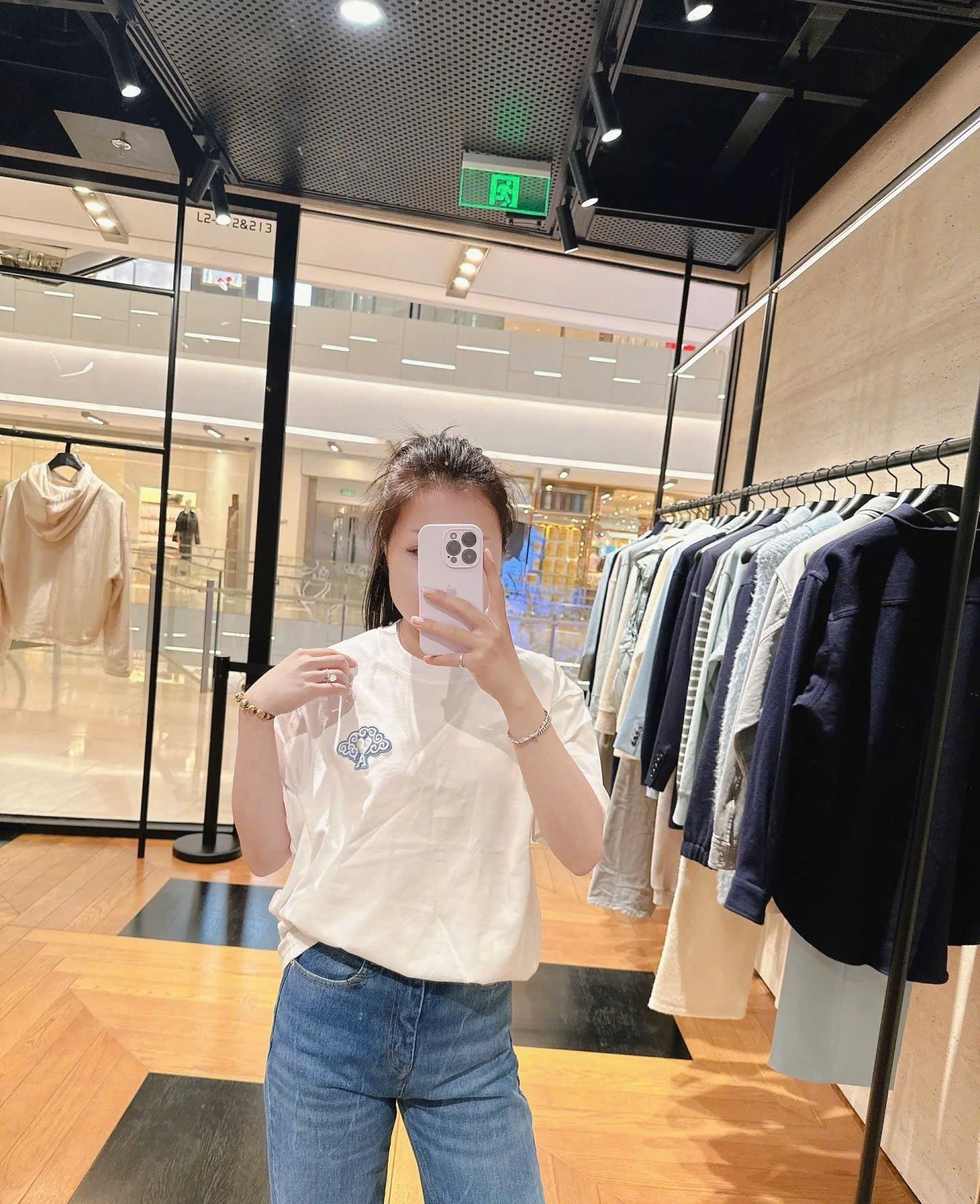ÁO PHÔNG AMI PARIS YEAR OF THE DRAGON TEE (WHITE)