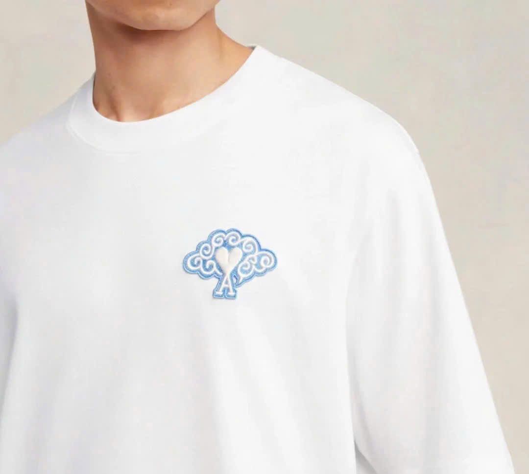 ÁO PHÔNG AMI PARIS YEAR OF THE DRAGON TEE (WHITE)