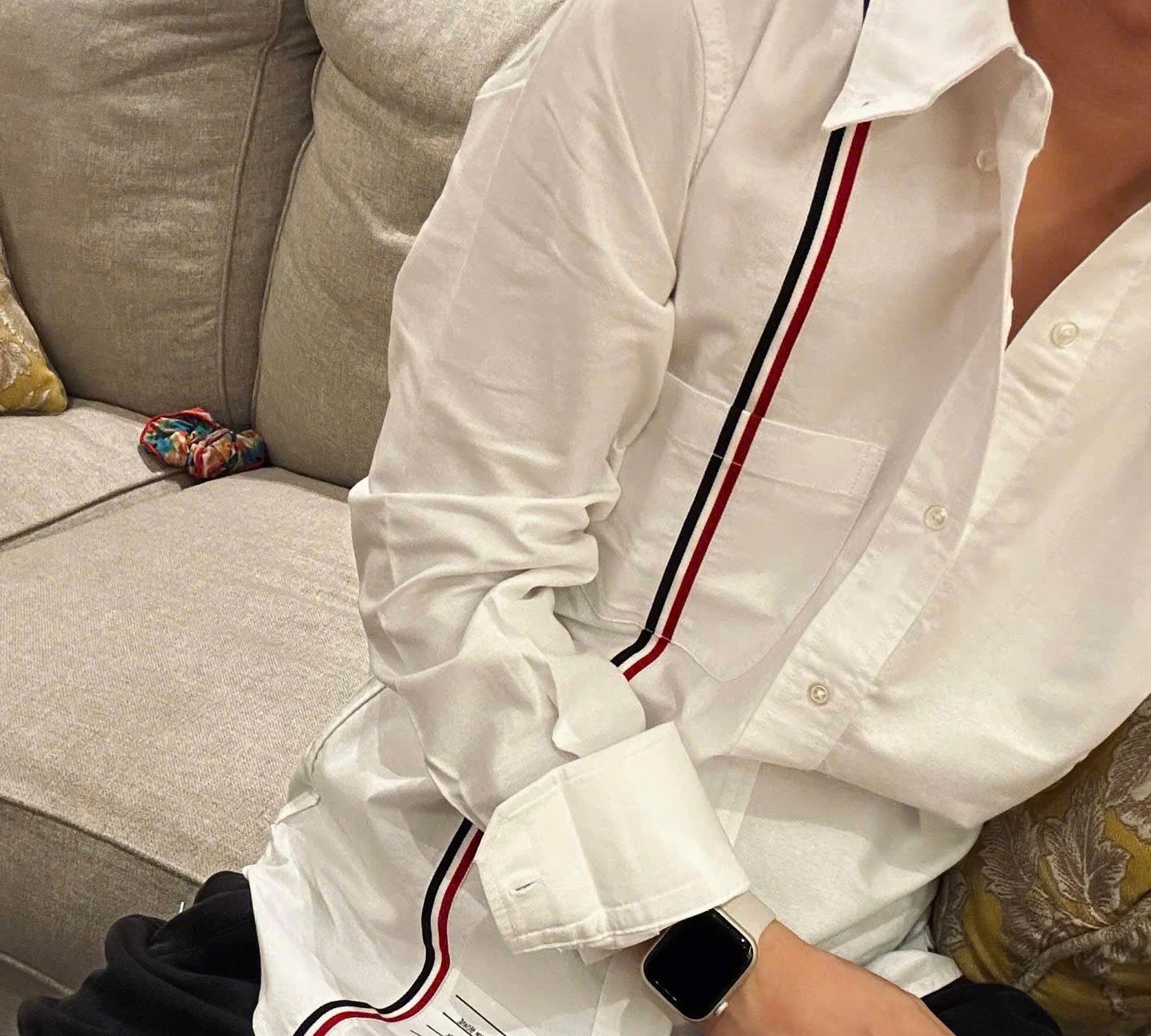 ÁO SƠ MI THOM BROWNE RWB STRIPE (WHITE)
