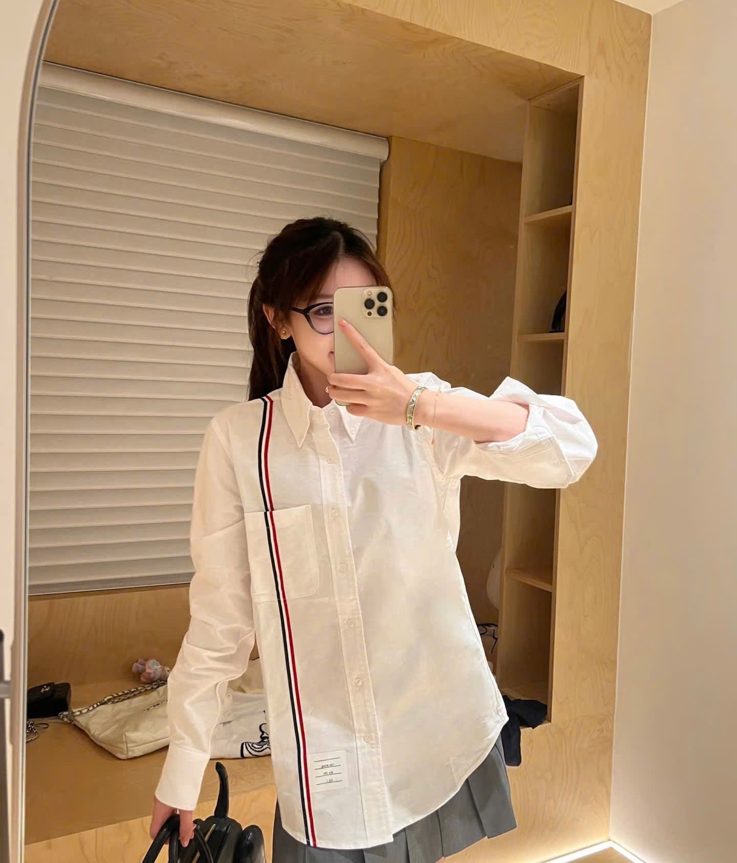 ÁO SƠ MI THOM BROWNE RWB STRIPE (WHITE)