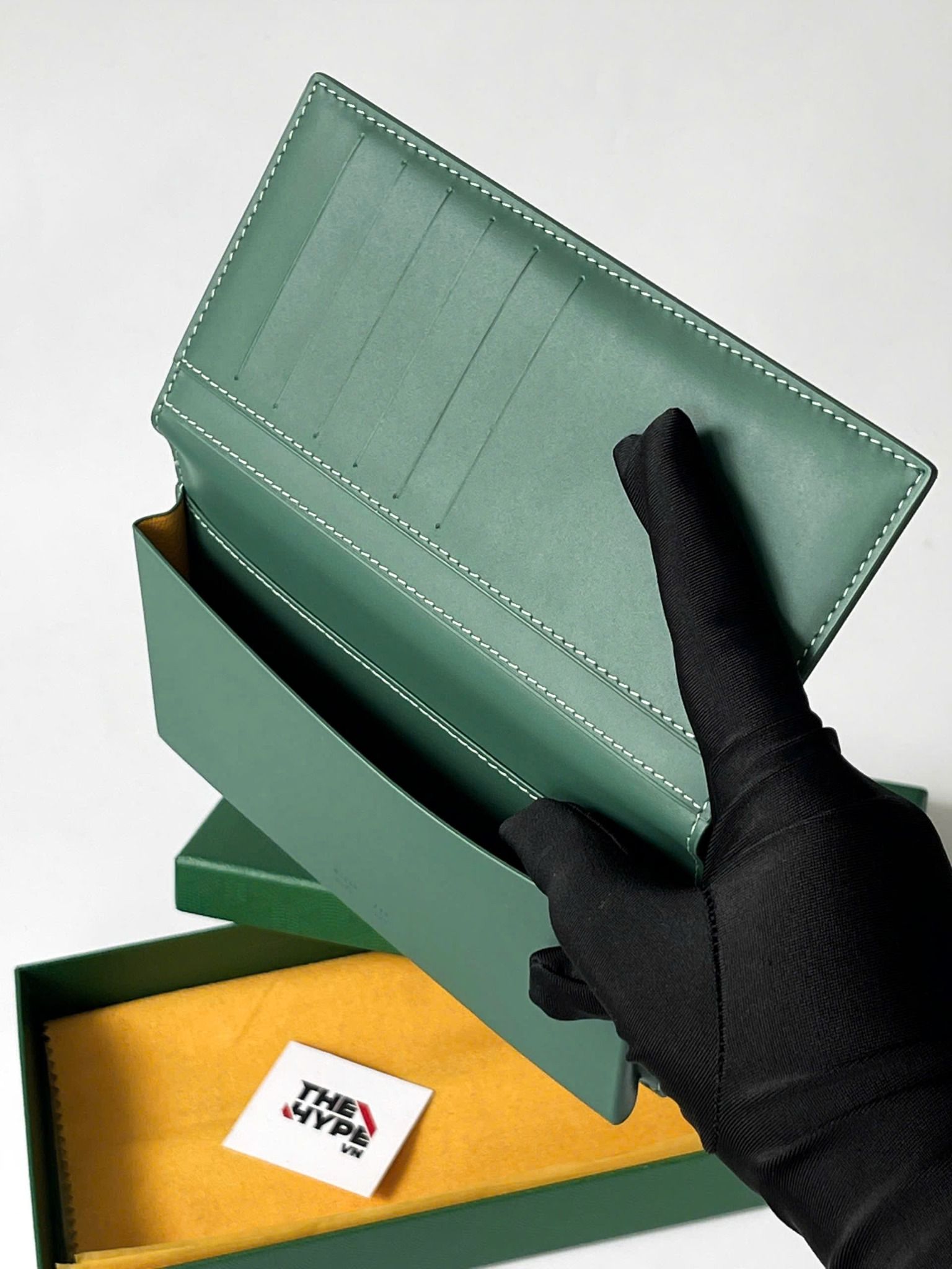 VÍ DÀI GOYARD SAINT LAMBERT WALLET (GREEN)