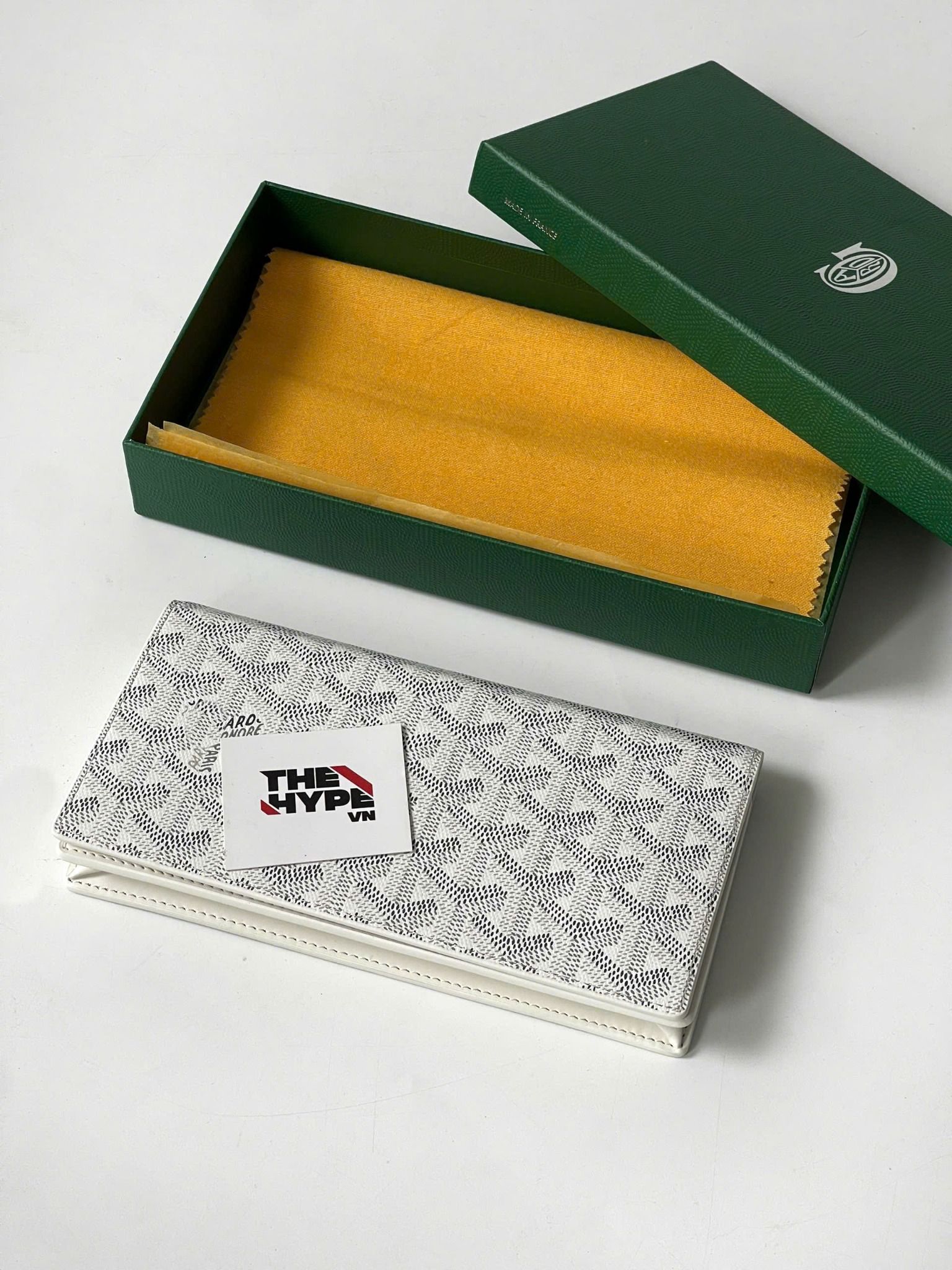VÍ DÀI GOYARD RICHELIEU ZIP (WHITE)
