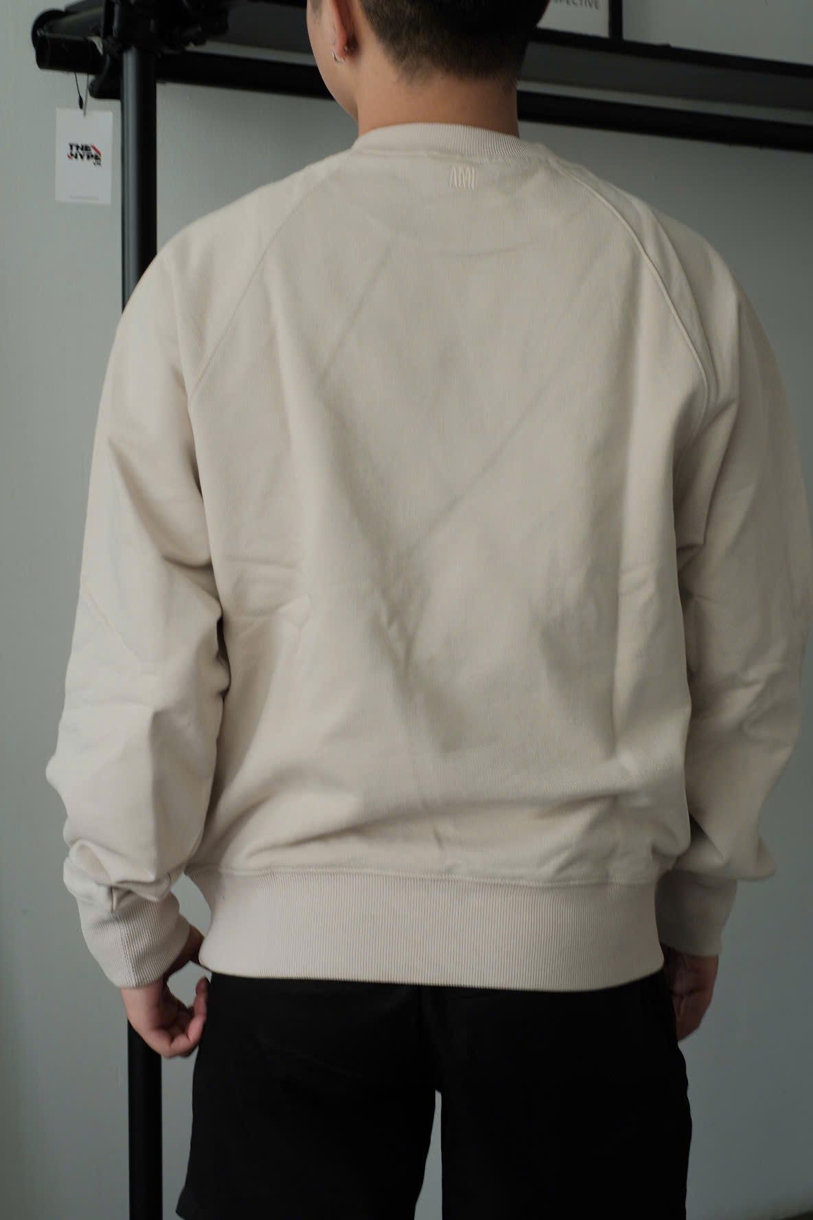 ÁO SWEATER AMI PARIS SWEATSHIRT HEART (BEIGE)