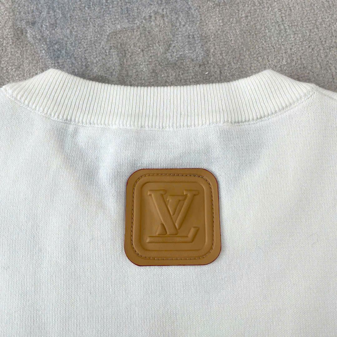 ÁO THUN LOUIS VUITTON LV VVN PATCH BROWN (WHITE)
