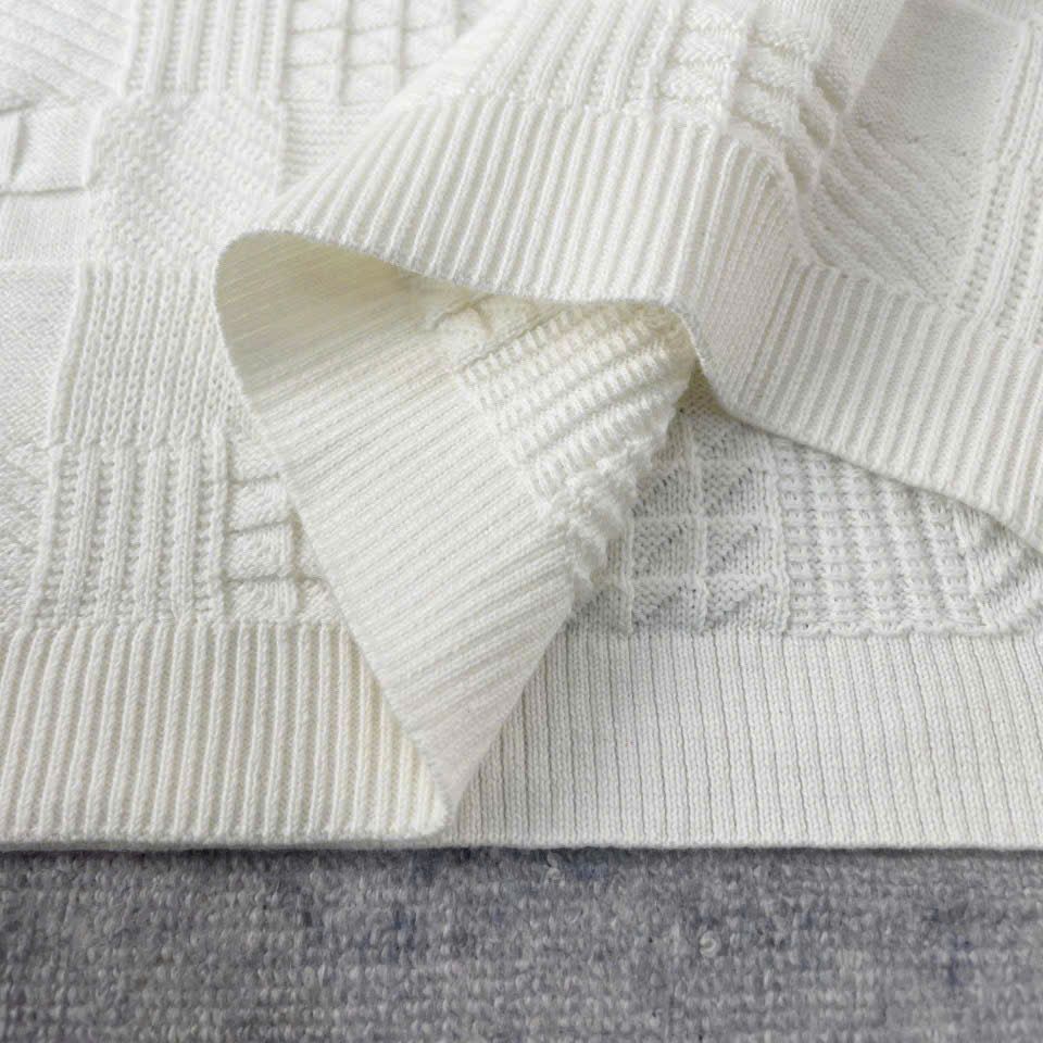 ÁO THUN LOUIS VUITTON LV CHECKERED JACQUARD (WHITE)
