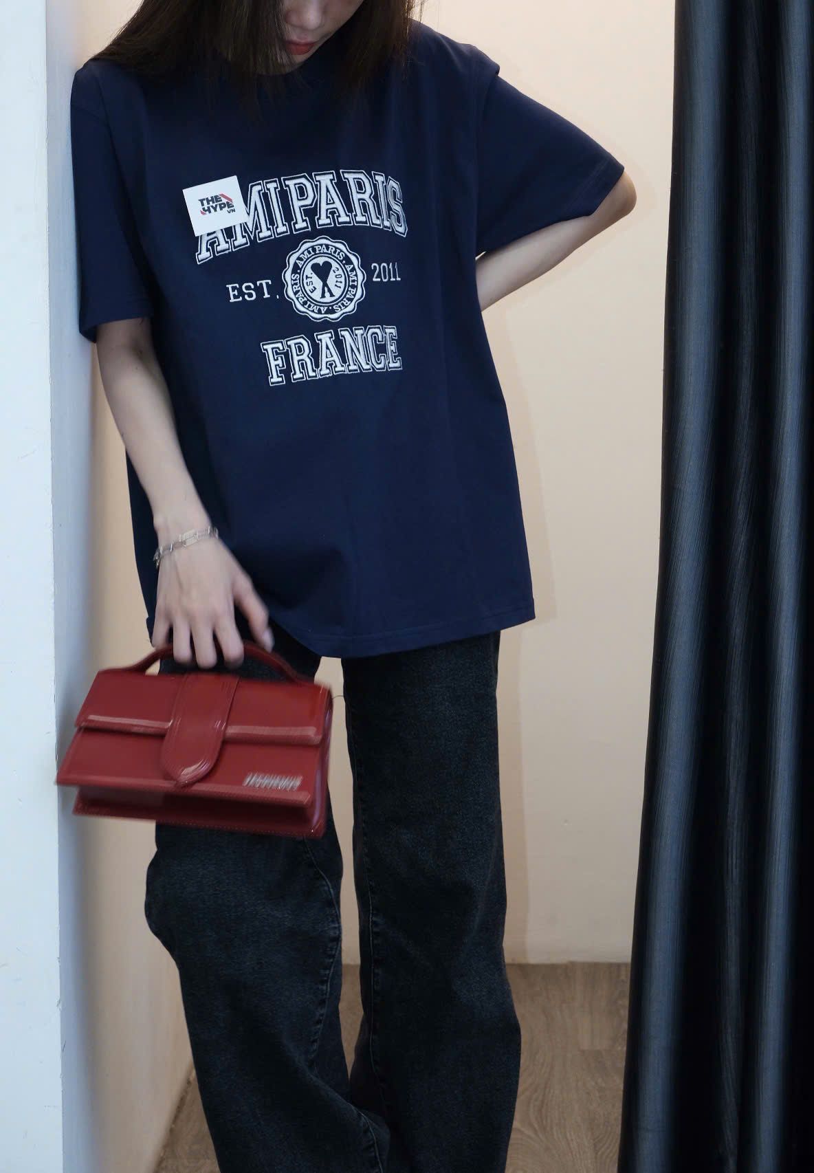 ÁO THUN AMI PARIS FRANCE EST 2011 (NAVY)