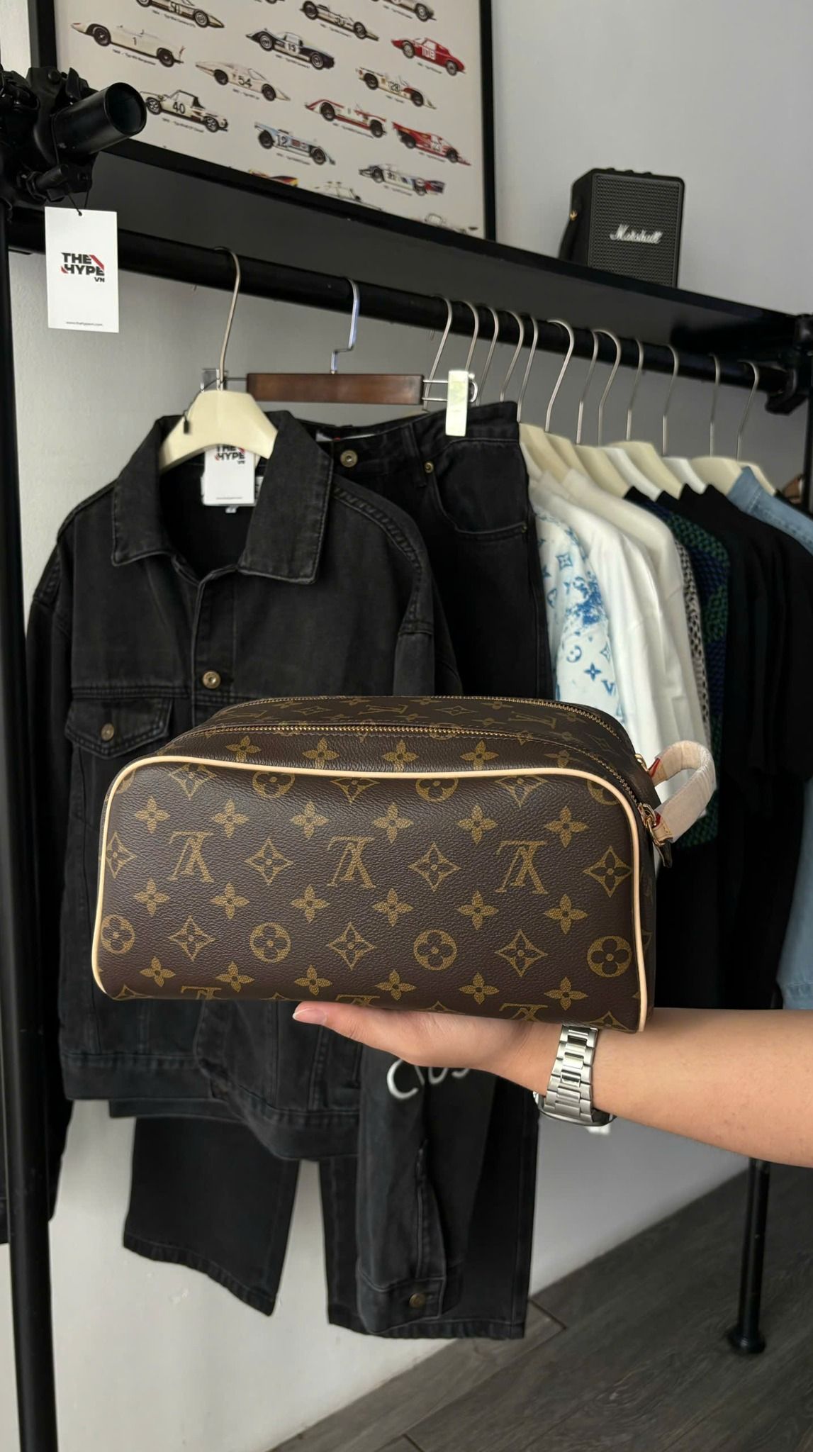TÚI LOUIS VUITTON LV DOPP KIT POUCH MONOGRAM (BROWN)