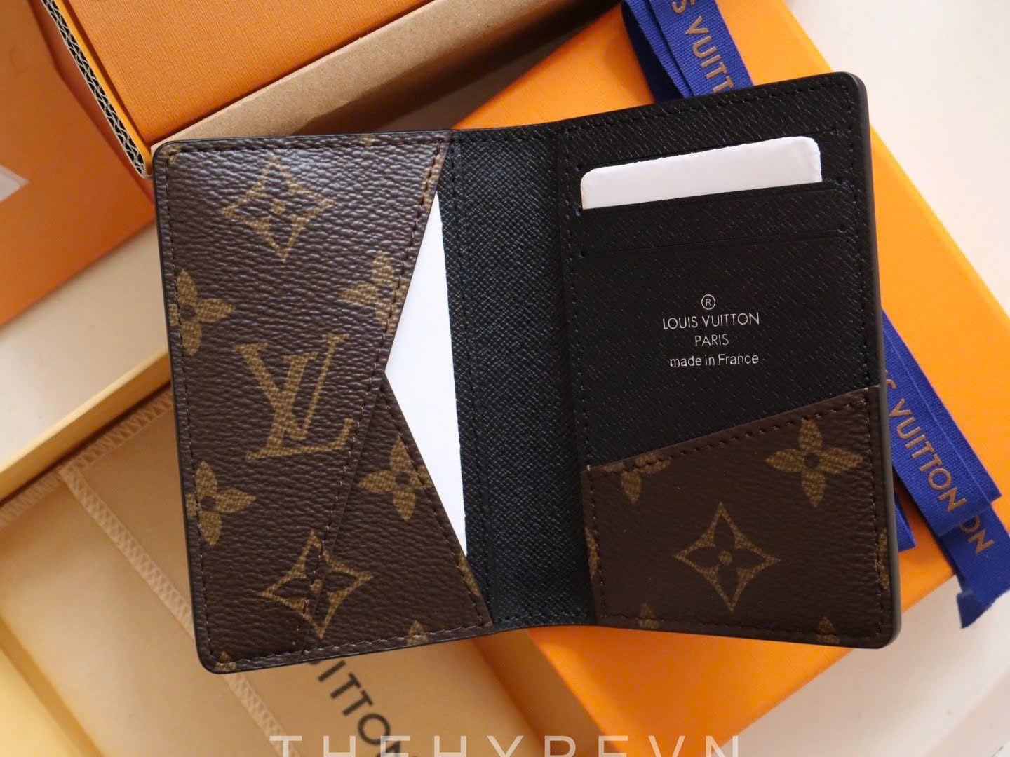 VÍ ĐỰNG CARD LOUIS VUITTON LV POCKET MONOGRAM MACASSAR