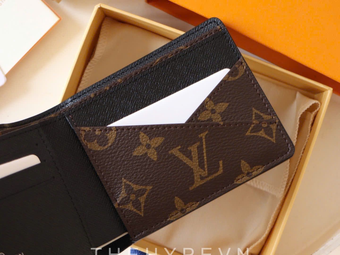 VÍ NGẮN LOUIS VUITTON MULTIPLE MACASSAR (BROWN)