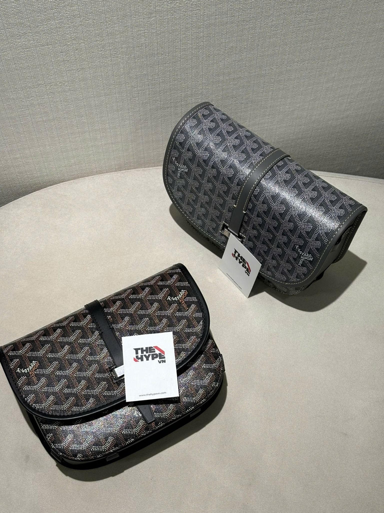 TÚI GOYARD BELVEDERE PM BAG (GREY)