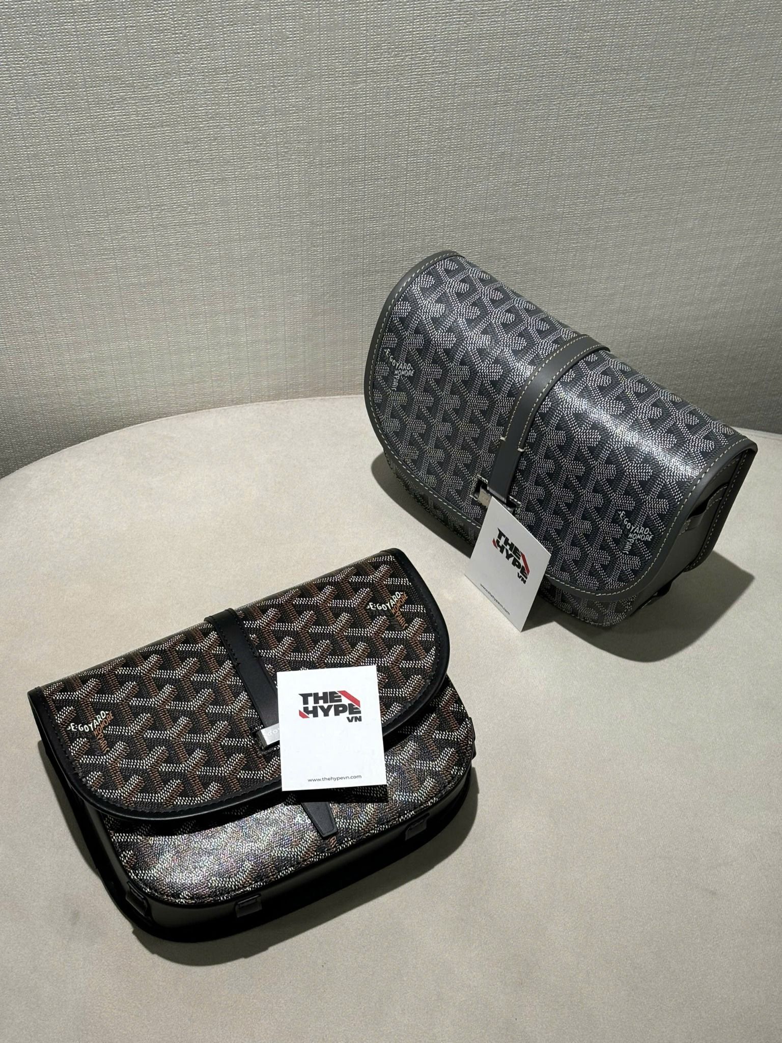 TÚI GOYARD BELVEDERE PM BAG (GREY)