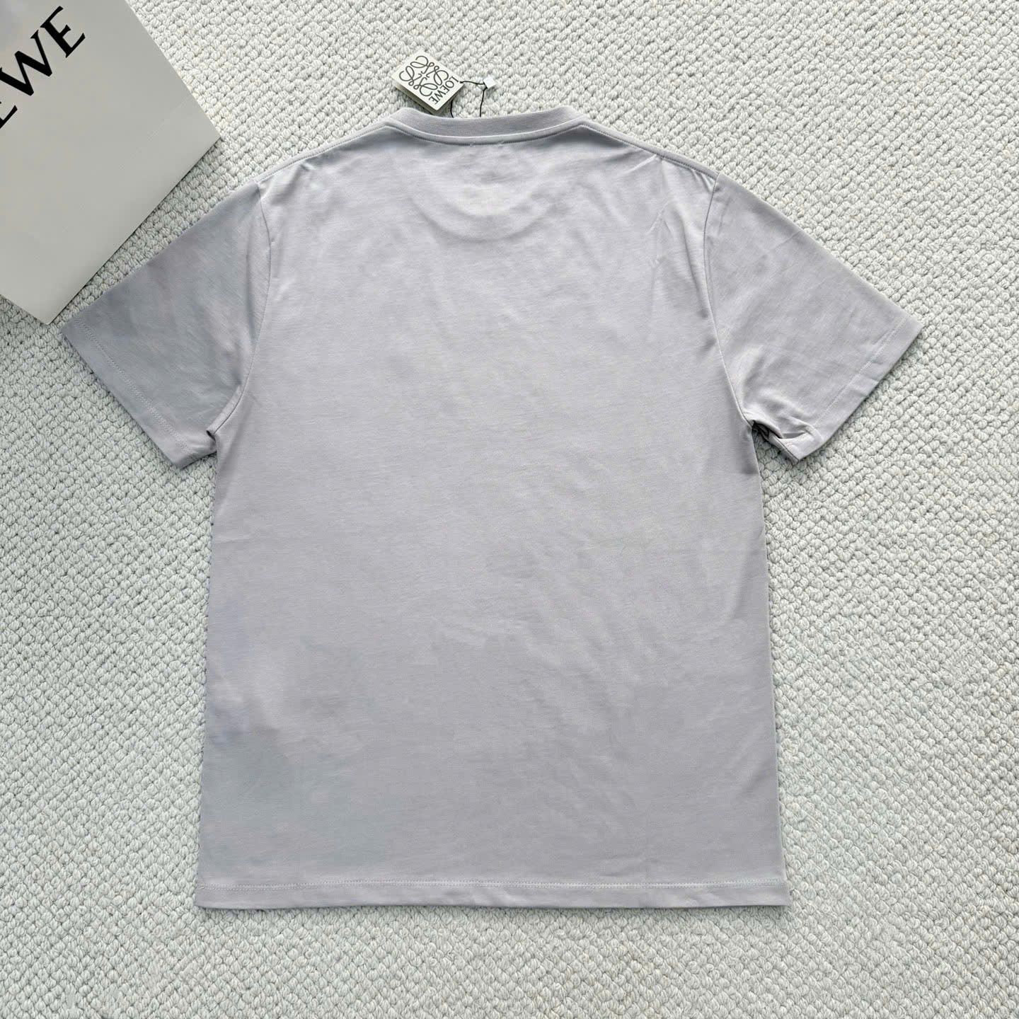 ÁO THUN LOEWE ANAGRAM LASER CUT (GREY)