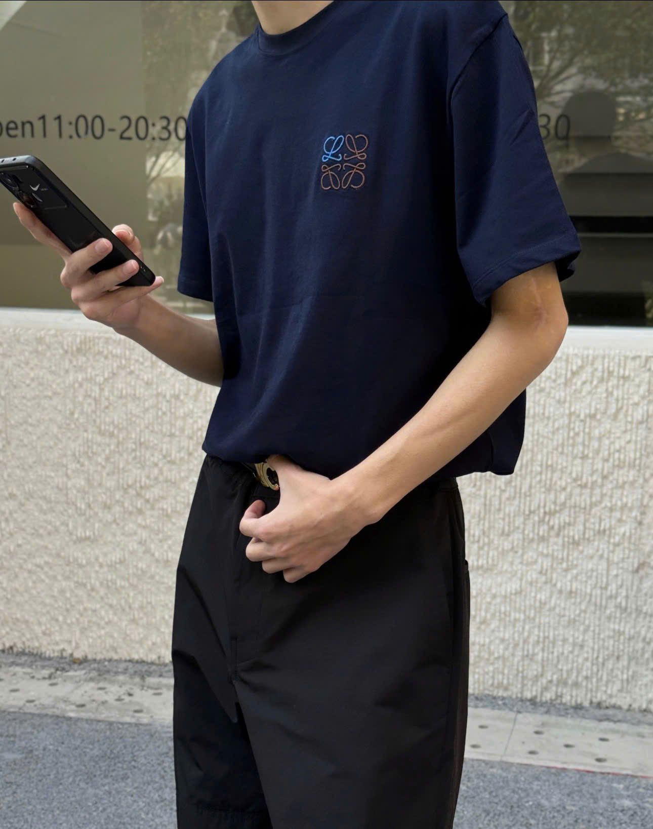 ÁO THUN LOEWE ANAGRAM LOGO (NAVY)
