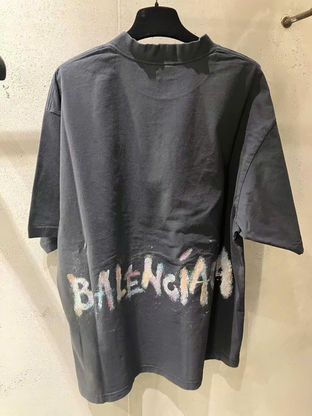 ÁO THUN BALENCIAGA BLCG NAIL POLISH (BLACK)