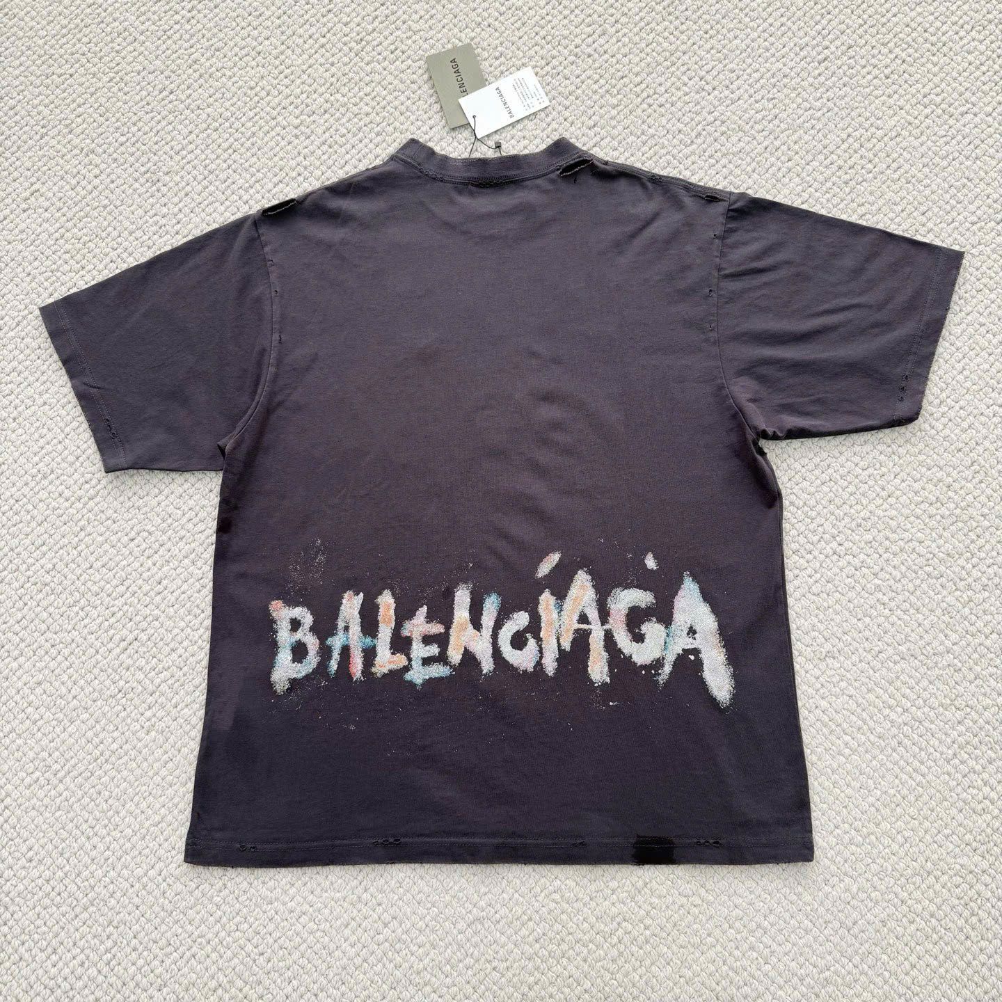 ÁO THUN BALENCIAGA BLCG NAIL POLISH (BLACK)