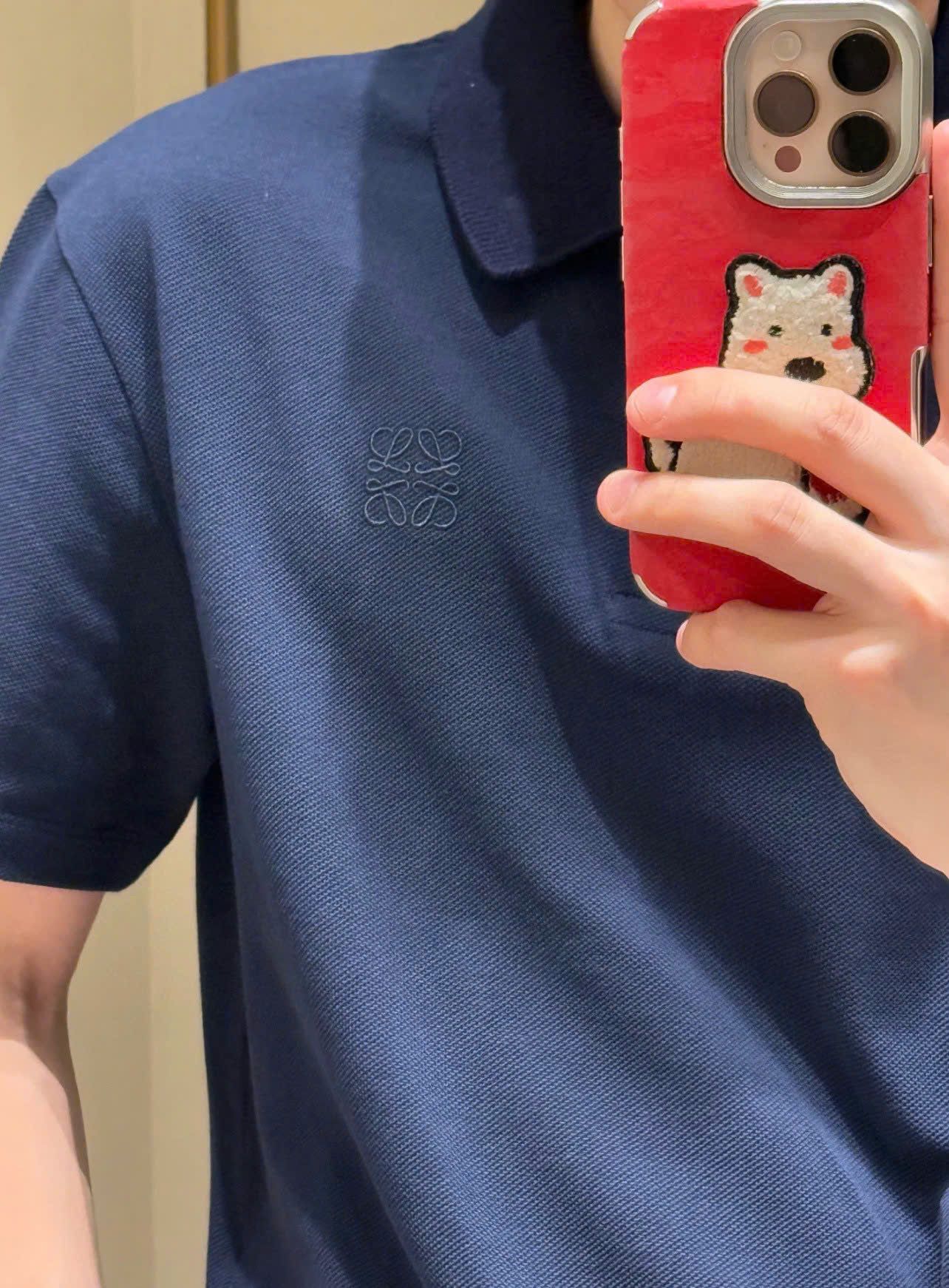 ÁO POLO LOEWE PATCH (NAVY)