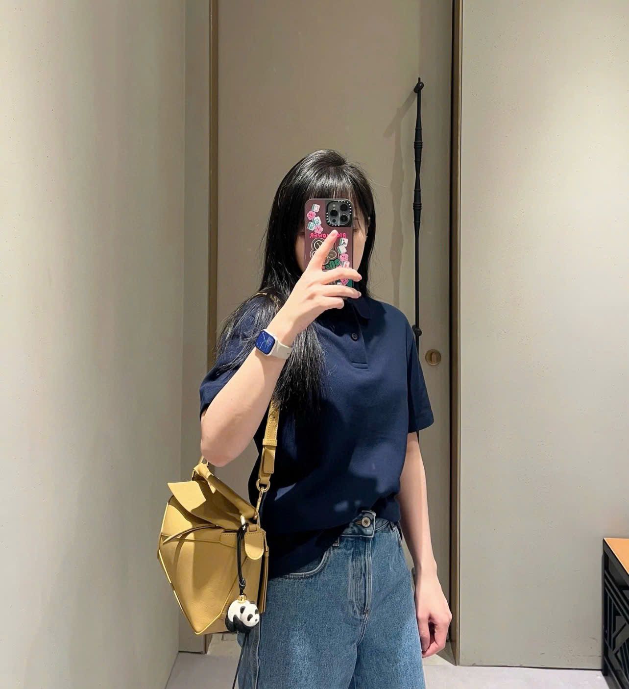 ÁO POLO LOEWE PATCH (NAVY)