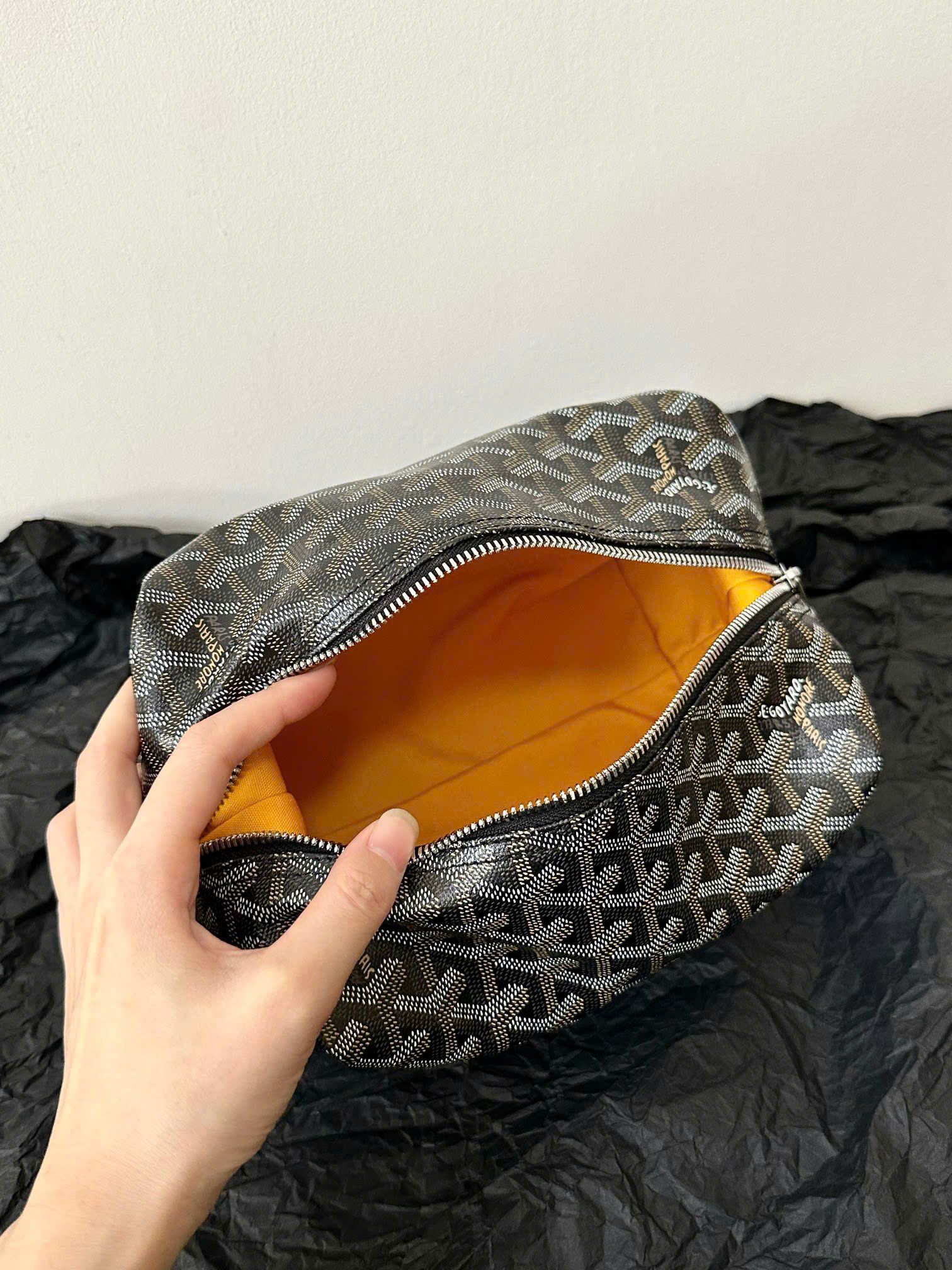 TÚI GOYARD BOEING 25 TOILET BAG (BLACK)