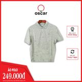  Áo Thun Nam Polo OSCAR - OCMPKSF 002 MÀU XÁM 