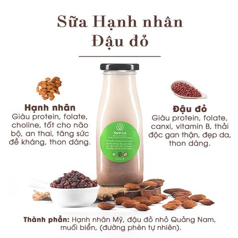 Sữa Đậu đỏ hạnh nhân